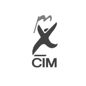 Logo CIM blanco y negro